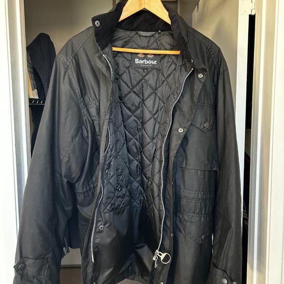 Barbour Sapper Wax 'M-65' Style Field Jacket (Black, Large, New & Unworn) - Picture 3 of 9